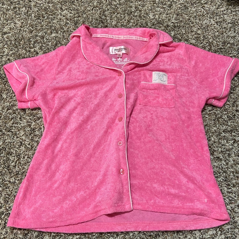 Women’s small Juicy Couture pink pajama top